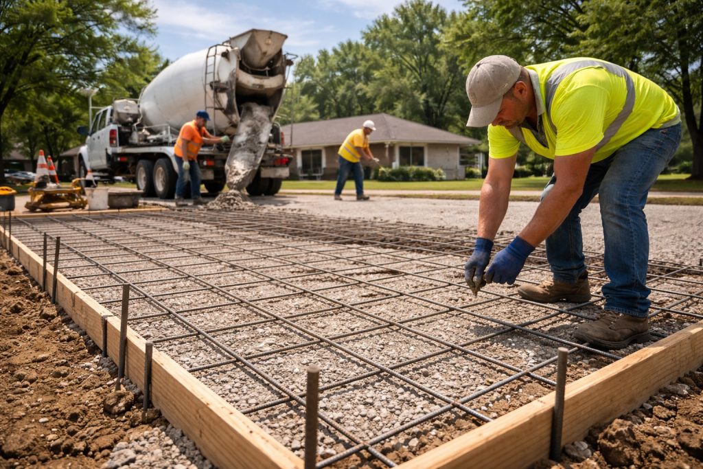 Concrete foundation installation in Lake Charles, LA