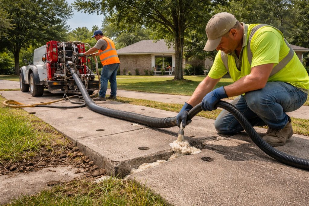 Concrete leveling service in Lake Charles, LA